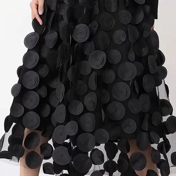 NEW! BOHO A Line TULLE Circles SKIRT SZ XL - Picture 4 of 7